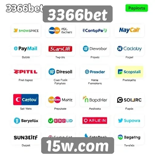 Opcões de pagamento disponíveis em 3366bet